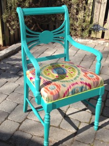 The finished arm chair.
