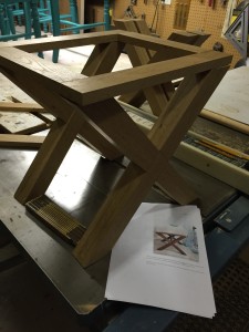 Mockup of the bones of the stool.