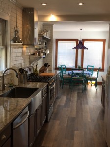 Kitchen view from the living room