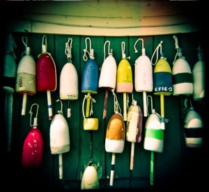 Same of painted buoys