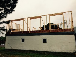Structure from the rear or river side