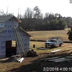 Roofer stopped by to check job site and provide and updated quote for the change from tab shingles to steel.