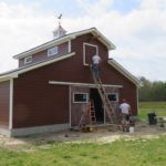 Hardboard being installed (4/22/2016)